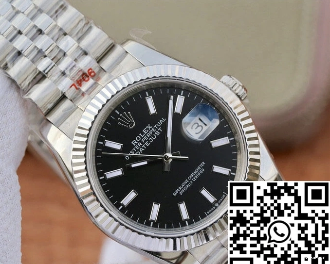 Datejust Black GM Factory Dial Rolex M126234-0015 0315